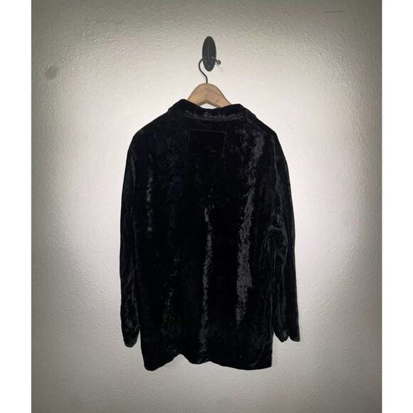 Guess Jeans Men’s Jacket Size Medium Button-Up Black Velvet - Picture 2 of 10